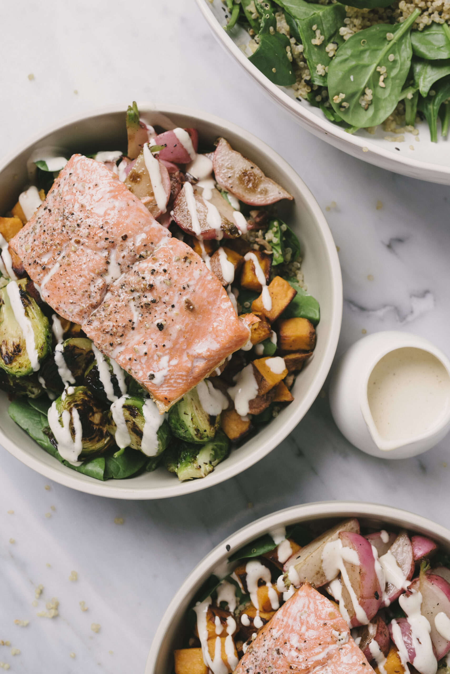 Salmon power bowl